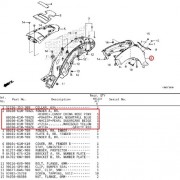 슈퍼커브110(21년~) SUPER CUB110 휀다(뒤)A 80100-K1M-T00