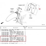 슈퍼커브110(21년~) SUPER CUB110 포크커버(앞) 쇼바커버(앞) 61150-K1M-T00