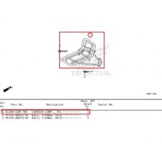 슈퍼커브110(21년~) SUPER CUB110 짐대(앞) 캐리어 81100-K1M-T00