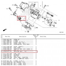 슈퍼커브110(21년~) SUPER CUB110 인젝터ASSY 16450-K76-T61