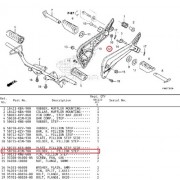 슈퍼커브110(21년~) SUPER CUB110 스텝홀더(뒤) 좌측 50716-K1M-T00