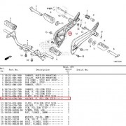 슈퍼커브110(21년~) SUPER CUB110 스텝홀더(뒤) 우측 50715-K1M-T00