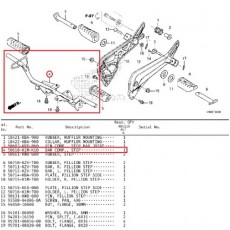 슈퍼커브110(21년~) SUPER CUB110 스텝바콤프 발판 50610-K1M-T00